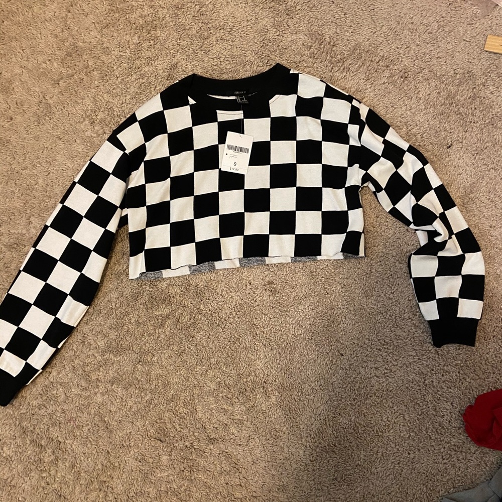 Checkered long sleeve